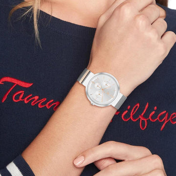 Γυναικείο Ρολόι Tommy Hilfiger Lidia 1782537 Με Ασημί Μπρασελέ